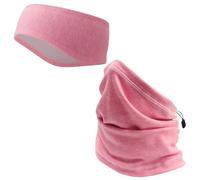 Richaa Hiver Bandeau Sport Cheveux Cache Cou Femme Homme, 2 Pièces Elastique Cache Oreille Bandeau Écharpe Coupe-Vent avec Bande Élastique, Accessoires Velo pour Sports Ski Course à Pied Cyclisme