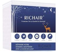 RICHAIR - Protège Matelas 120 x 190 Imperméable et Respirant Bonnet 30cm - Alèse Silencieux et Ultra Absorbant - Hypoallergénique, Anti-Acarien et Bactérien