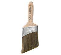 Richard 80734 Oval Angled Paint Brush with Wood Handle, 3"