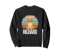 Richard - Beau nom de garçon avec Un Lion Mignon Sweatshirt