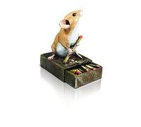 Richard Cooper Studio Michael Simpson Souris assise sur boîte d'allumettes en bronze coulé à froid peinte à la main