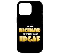 Richard Costume IDGAF Funny Meme Halloween Costume for Rich Coque pour iPhone 16 Pro