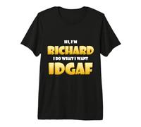 Richard Costume IDGAF Funny Meme Halloween Costume for Rich T-Shirt Haut de Gamme
