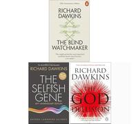 Richard Dawkins Ensemble de collection de 3 livres (L'horloger aveugle, Le gène égoïste, L'illusion de Dieu)