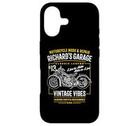 Richard Garage Vintage Moto Design pour Nom Richard Coque pour iPhone 17