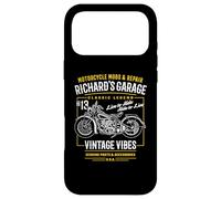 Richard Garage Vintage Moto Design pour Nom Richard Coque pour iPhone 17 Pro Max