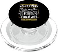 Richard Garage Vintage Moto Design pour Nom Richard PopSockets PopGrip pour MagSafe