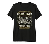 Richard Garage Vintage Moto Design pour Nom Richard T-Shirt Haut de Gamme