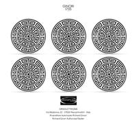 Richard Ginori - Labirinto Nero - 6 Vaisselle Fruit Dessert CM 22 inch 8.66