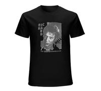 Richard Hell Blank Generation En's Men's T-Shirt Unisex Black Cotton Hip Hop Print Tee Shirts 3XL