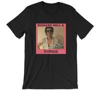 Richard Hell & The Voidoids T-Shirt Graphic Printed Top Tee for Men O-Neck Unisex Short Sleeve T-Shirt Black L