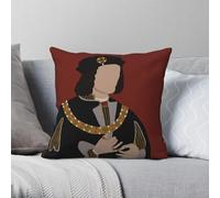 Richard III War Of The Roses Taie d'oreiller carrée Polyester Lin Velours Creative Zip Decor Home Housse de coussin 45,7 cm