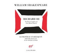 Richard III - - William Shakespeare - Gallimard - Livre