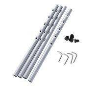 Richard Lampert Tige de rallonge Eiermann long argent RAL 9006 3,5cm trame perforée