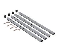 Richard Lampert Tiges de rallonge pour piétements de table Eiermann - argent RAL 9006 - long