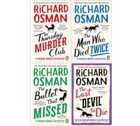 Richard Osman The Thursday Murder Club Series 4-Book Collection Set - The Thursday Murder Club, The Man Who Died Twice, The Bullet That Missed, The Last Devil to Die