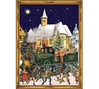 Richard Sellmer Calendrier de l'avent nostalgique "Train de Noël" pour adultes et enfants avec mica
