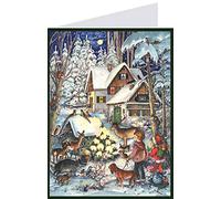 Richard Sellmer Verlag Calendrier de l'Avent cartes postales Hiver avec les animaux