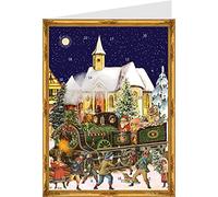 Richard Sellmer Verlag Calendrier de l'avent cartes postales "Train de Noël