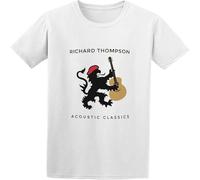 Richard Thompson Acoustic Men Adult Short Sleeve T Shirt White S