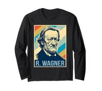 Richard Wagner Poster Compositeur d'opéra Manche Longue
