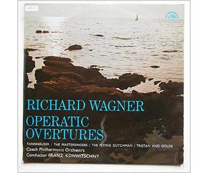 Richard Wagner - The Czech Philharmonic Orchestra , Franz Konwitschny , - 【※CDではありません】ワーグナー：序曲集／タンホイザー，マイスタージンガー，オランダ人，トリスタン【中古LP】