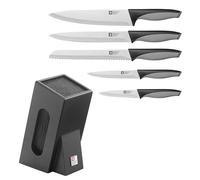 Richardson Sheffield Advantage Bloc avec 5 couteaux de cuisine, Noir/Gris
