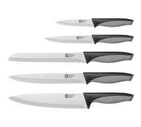RICHARDSON SHEFFIELD - Set 5 couteaux de cuisine - Advantage - Acier inoxydable 13 C, Finition Satinée - Noir et Gris