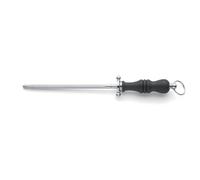 RICHARDSON SHEFFIELD - Fusil à aiguiser - Artisan - Acier inoxydable 13/C AISI 420, Finition Brillante - Taille 20.5 cm - Noir