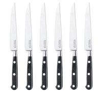Richardson Sheffield - Coffret 6 Couteaux Steak Lame Lisse Noir 658502-1