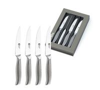 RICHARDSON SHEFFILED - Coffret 4 couteaux steak - Sense - Acier 13 C finition satinée manche tout inox texturés - 22.8 cm - Inox