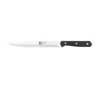 RICHARDSON SHEFFILED - Couteau à découper - Cucina - Acier 13 C finition satinée manche POM 3 rivets - 31.5 cm (lame 20.5 cm) - Noir