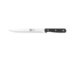 RICHARDSON SHEFFILED - Couteau à découper - Cucina - Acier 13 C finition satinée manche POM 3 rivets - 31.5 cm (lame 20.5 cm) - Noir