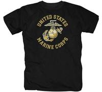 RICHCOLORS T-shirt USMC United States Marine Corps US Army Army USA, Noir , 3XL