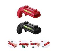 RICHDMI 2 Pièces Ouvre-Bouteille pour Lanceur de Pistolet, Cap Gun Ouvre Bouteilles de Bière, Ouvre-Boîte en Forme de Pistolet Jouet pour Catapultes de Lanceur de Bouteilles de Fête de Bar