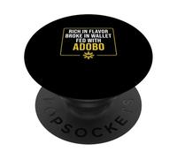 Riche en saveur cassée dans un portefeuille alimenté par le ventilateur Adobo Cool Adobo PopSockets PopGrip Adhésif