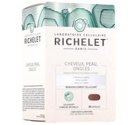 RICHELET CHEVEUX PEAU ONGLES - Cheveux Sains, Peau Saine et Ongles Sains Boite de 90 Capsules
