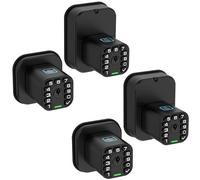 Richelock IU53 Serrure de porte double face avec empreintes digitales et clavier, toutes saisons, entrée biométrique entièrement étanche avec codes double face, même es deux côtés pour extérieur