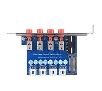 Richer-R Contrôleur d'alimentation de Disque Dur/Deux interfaces d'entrée IDE et SATA 15P / SATA HDD Power Switch Control pour Ordinateur de Bureau
