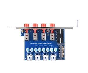 Richer-R Contrôleur d'alimentation de Disque Dur/Deux interfaces d'entrée IDE et SATA 15P / SATA HDD Power Switch Control pour Ordinateur de Bureau