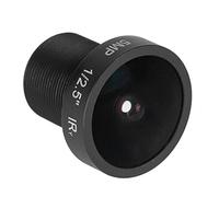 Richer-R Objectif CCTV de 2,1 mm, Objectif de caméra de Vision Nocturne de l'objectif Grand-Angle 5MP HD Grand Angle 180 ° CCTV IR, caméra de sécurité IP M12 * 0.5 pour Puce Noire CCD de 1/2,5 Pouces