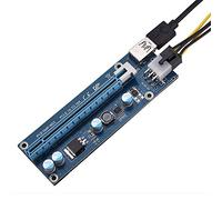Richer-R PCIE Riser, Mini PCI-E vers PCI Express16x Extender Riser Adapter Carte d'adaptateur SATA Câble d'alimentation