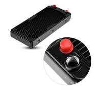 Richer-R Radiateur de 240 mm, Radiateur en Aluminium à 18 Tubes, Adapté au Système de Refroidissement du Processeur de L'ordinateur, Refroidisseur de Refroidissement par Eau du Processeur