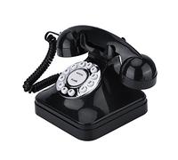 Richer-R Téléphone Filaire dans Un Design rétro, téléphone Fixe Vintage/téléphone Design rétro/téléphone Fixe Filaire/Vieux téléphone Muti-Fonction comme Flash, Recomposer et réserver