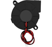 Richer-R Ventilateurs De Refroidissement Dc 12/24V 50 * 15Mm Avec Connecteur À 2 Broches Pour Imprimante 3D Radiateurs Dissipateur De Chaleur Noir(24V)