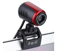 Richer-R Webcam USB2.0 avec MIC, Caméra Web HD 16MP 360 ° pour Ordinateur PC Ordinateur Portable pour Skype/MSN, Prise en Charge de Windows 2000 / XP / win7 / win8 / win10 / Vista Caméra Web USB 32