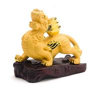 Richesse Porsperity Pi Xiu/Pi Yao Statue Figurines Sculpture Décoration de Bureau à Domicile Décoration de Table Ornements pour la Richesse la réussite, Une Paire (Taille : Lingot)