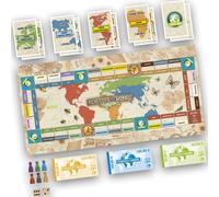 Lansay - RICHESSES DU MONDE - Edition Green - Jeu de Société Éco-Responsable - Acquérir un Maximum de Richessses - Jeu Educatif Tactique & Familial - 2 à 6 joueurs - Pour Enfants dès 8 ans