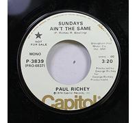 RICHEY, Paul / Sundays Ain't The Same / 45rpm PROMO record