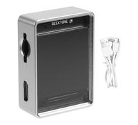 Richeyty Amplificateur de spectre musical avec contrôle vocal stéréo LCD de 1,3 pouces, indicateur audio, analyseur de rythme, compteur VU